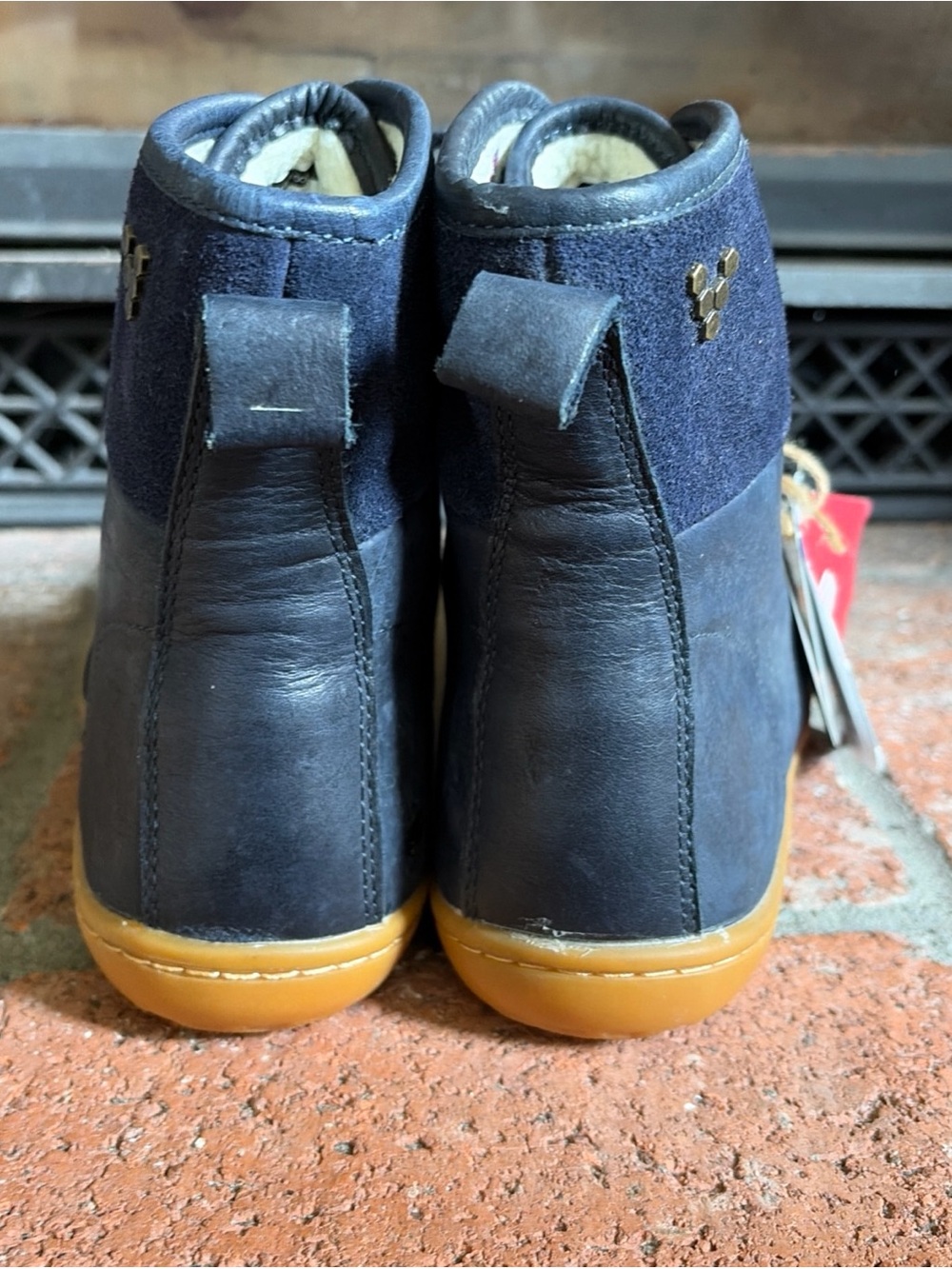 VIVO BAREFOOT Blue Leather Waterproof Hiking Boots ‘OUTLAST’ SZ 7.5 EU 38 - Picture 5 of 8